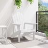 vidaXL Adirondack-tuoli Valkoinen 82 x 74 x 92 cm HDPE