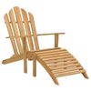 vidaXL Adirondack tuoli jalkatuella t&auml;ysi tiikki