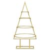 vidaXL Metallinen joulukuusi Kulta 60 cm Jauhemaalattu teräs