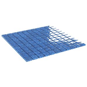 vidaXL Mosaiikkilaatta 11 pcs Sininen 50 x 50 cm Lasi