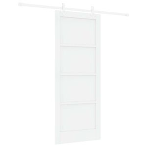 vidaXL Liukuovi valkoinen 83 x 202 cm T&auml;ysi m&auml;nty