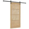 vidaXL Liukuovi 93 x 202 cm Tekninen puu Luonnollinen ja musta