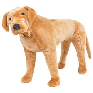 vidaXL Seisova pehmolelu labradorinnoutaja vaaleanruskea XXL