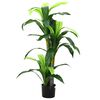 vidaXL Keinotekoinen Dracaena Tree 36 Lehdet 120 cm Vihre&auml;