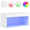 vidaXL TV-taso LED-valoilla valkoinen 60x30x30 cm