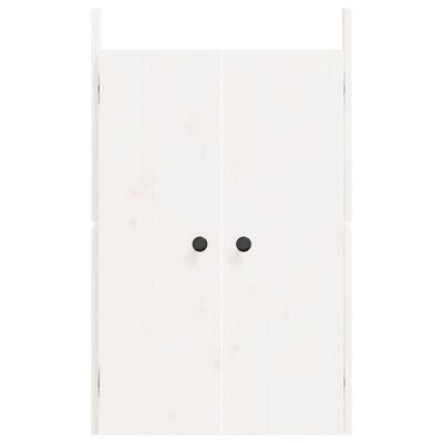 vidaXL Ulkokeittiökaapin ovet valkoinen 50x9x82 cm täysi mänty
