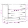 vidaXL Laatikkokaappi Savustettu tammi 70x41x56 cm Engineered Wood