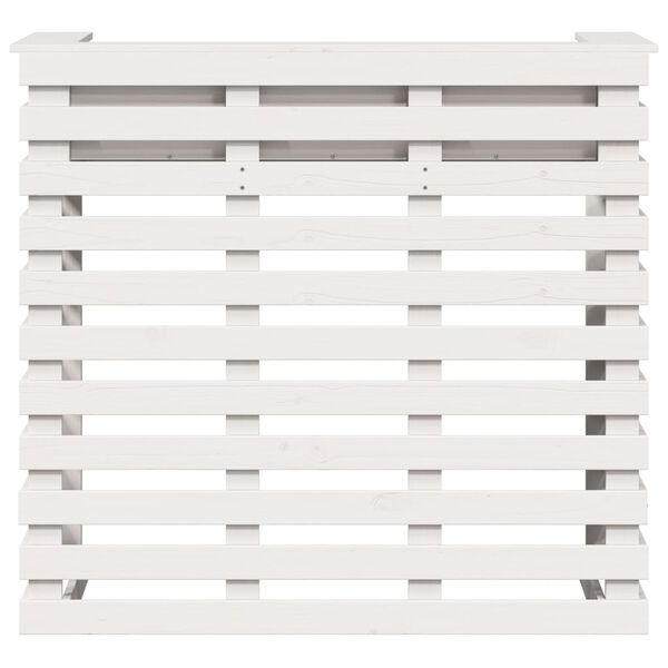 vidaXL Ulkobaarip&ouml;yt&auml; valkoinen 113,5x50x103 cm t&auml;ysi m&auml;nty