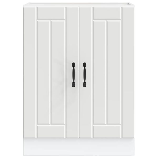 vidaXL Altaan pohjakaappi Lucca valkoinen suunniteltu puu