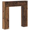 vidaXL Takan kehys Vanha puu 102 x 18 x 100,5 cm Tekninen puu