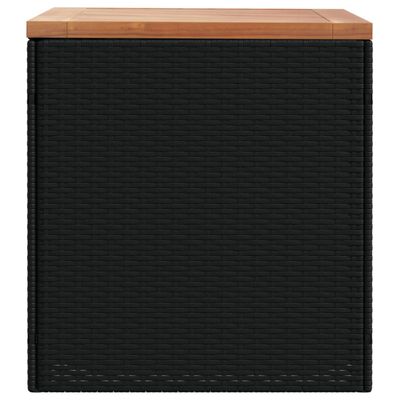 vidaXL Puutarhan säilytyslaatikko musta 110x50x54 cm polyrottinki