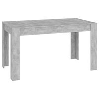vidaXL Ruokapöytä betoninharmaa 140x74,5x76 cm lastulevy