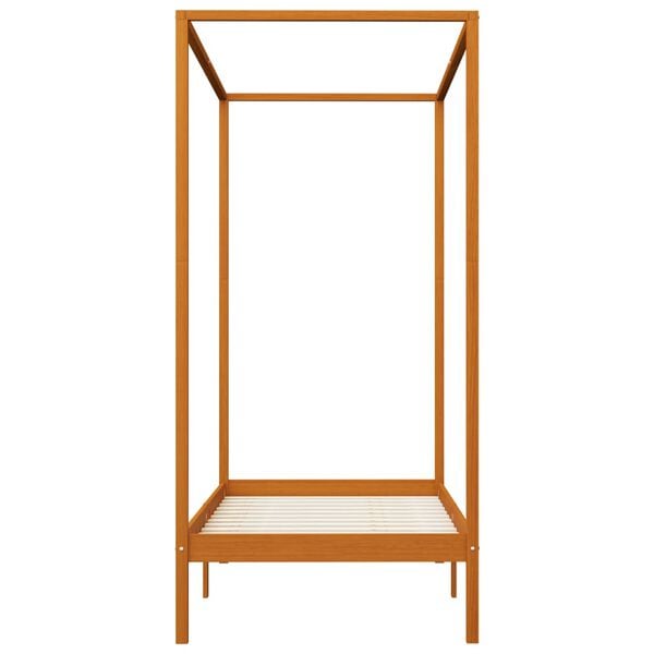 vidaXL Pylv&auml;ss&auml;nky hunajanruskea t&auml;ysi m&auml;nty 90x200 cm