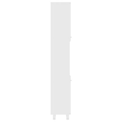 vidaXL Kylpyhuonekaappi valkoinen 30x30x179 cm lastulevy