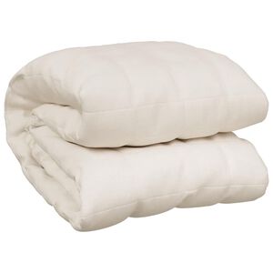vidaXL Painopeitto vaalea kerma 200x200 cm 13 kg kangas