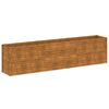 vidaXL Korotettu puutarhalaatikko 291x50x69 cm Corten-ter&auml;s