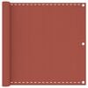 vidaXL Parvekkeen suoja terrakotta 90x600 cm HDPE