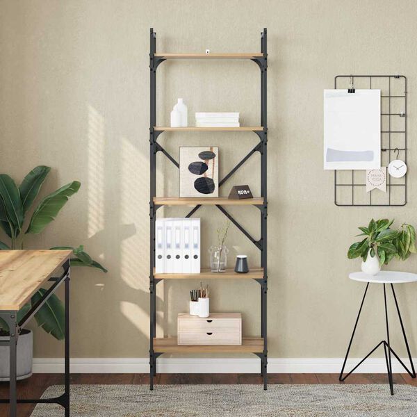 vidaXL Kirjahylly Artisan tammi 56 x 32 x 174 cm Tekninen puu