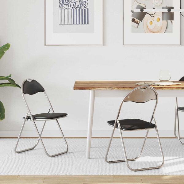 vidaXL Kangasl&auml;pp&auml;tuoli 2 pcs Mustat ja harmaa 48 x 43,5 x 81 cm