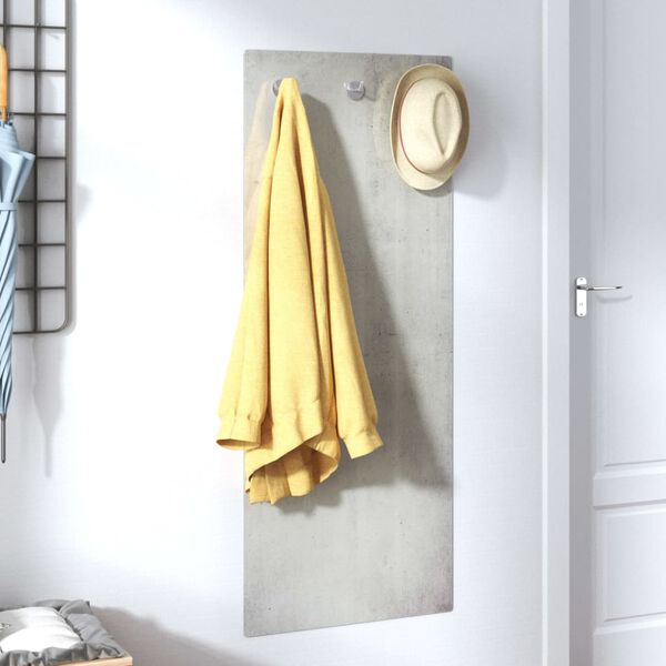 vidaXL Sein&auml;kiinnitett&auml;v&auml; naulakko 125x50 cm karkaistu lasi kivisein&auml;