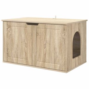vidaXL Kissatalo Sonoma 85 x 55 x 50,5 cm Tekninen puu