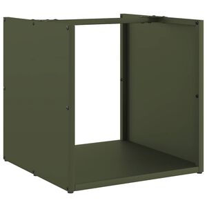 vidaXL Polttopuuteline 40x40x40 cm kylm&auml;valssattu ter&auml;s