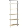vidaXL Kirjahylly 5 tasoa 60 x 24 x 168 cm Tekninen puu Sonoman tammi