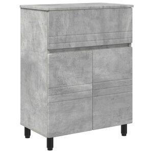 vidaXL Kylpyhuoneen peilikaappi Betoninharmaa 60 x 35 x 80 cm