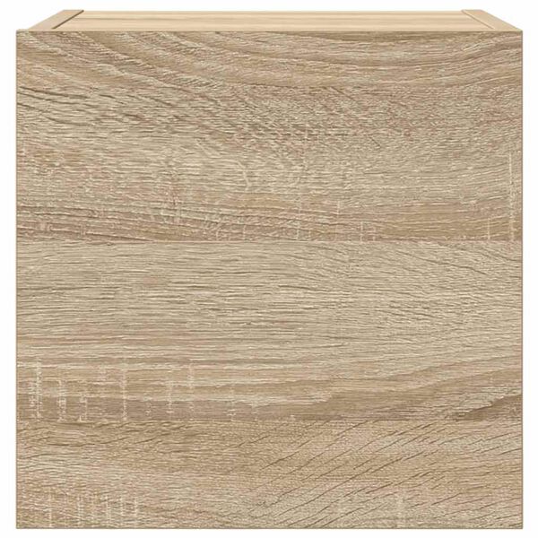 vidaXL Seinäkiinnitettävä TV-taso 4 kpl Sonoma-tammi 30,5x30x30 cm