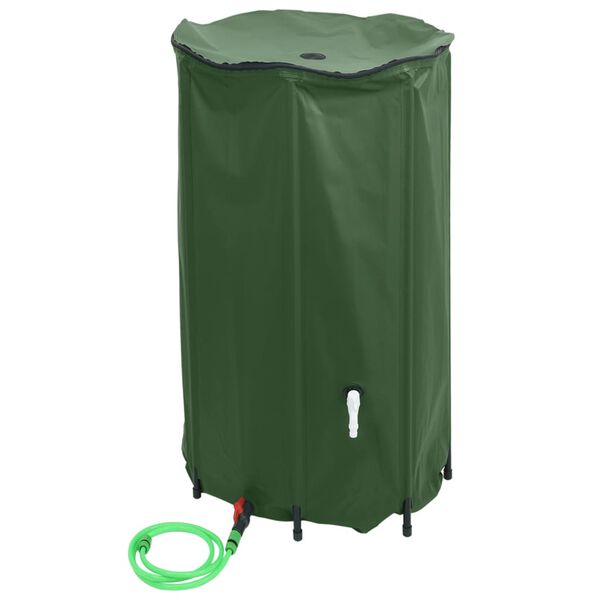 vidaXL Taitettava vesisäiliö hanalla 100 l PVC