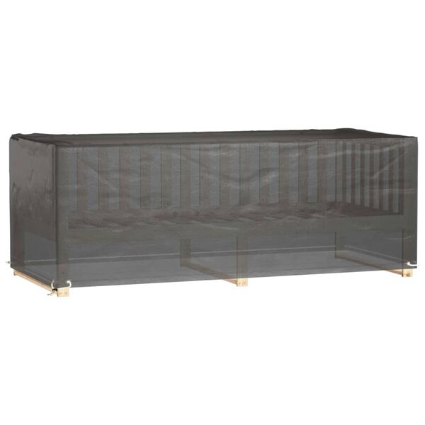 vidaXL Puutarhakalustesuoja 8 purjerengasta 192x82x65 cm suorakaide