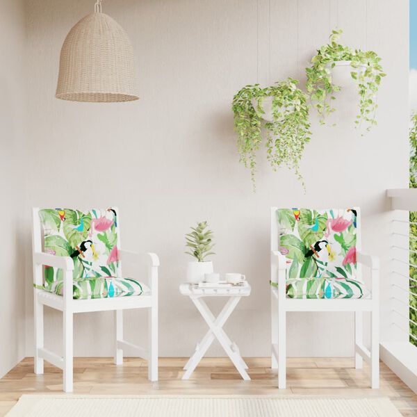 vidaXL Ulkotuolin tyynyt 2 kpl moniv&auml;rinen kangas