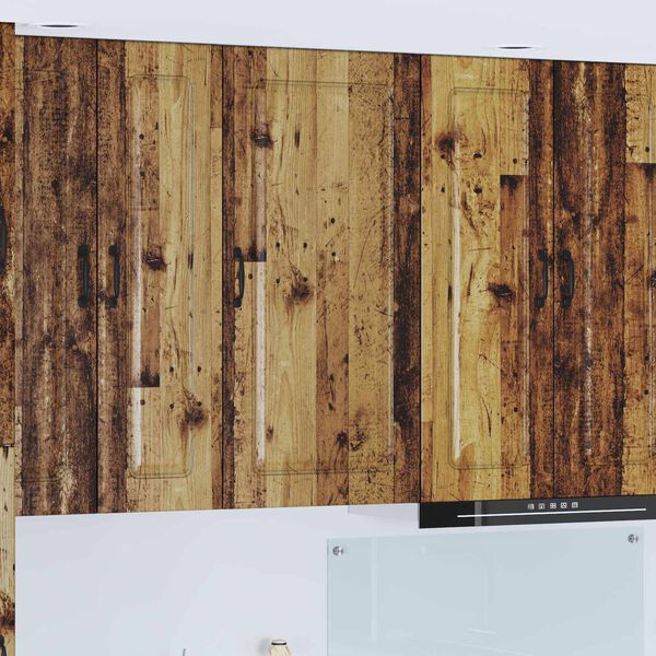 vidaXL Keitti&ouml;kaappi Kalmar Vanha puu 50 x 31 x 100 cm Tekninen puu