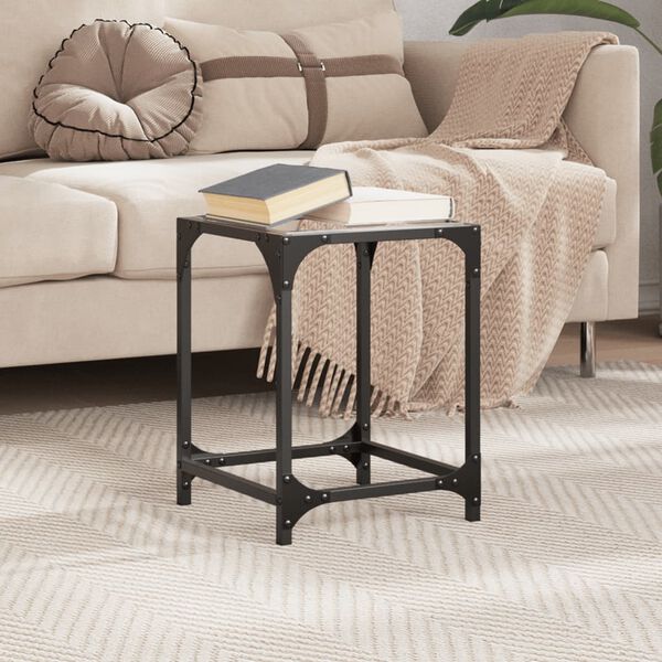 vidaXL Sohvap&ouml;yt&auml; l&auml;pin&auml;kyv&auml; lasinen p&ouml;yt&auml;levy 30x30x40 cm ter&auml;s