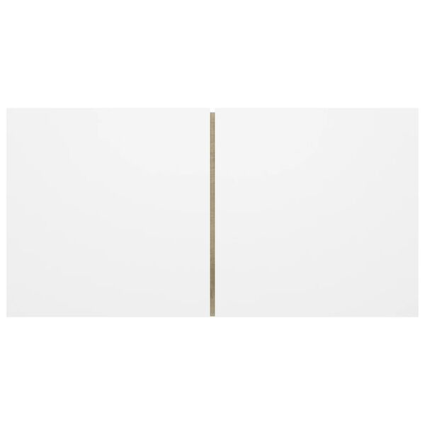 vidaXL Sein&auml;kiinnitett&auml;v&auml; TV-taso valkoinen/Sonoma-tammi 60x30x30 cm