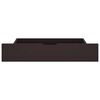vidaXL S&auml;ngynrunko 2 vetolaatikkoa tummanruskea 140x200 cm t&auml;ysi m&auml;nty
