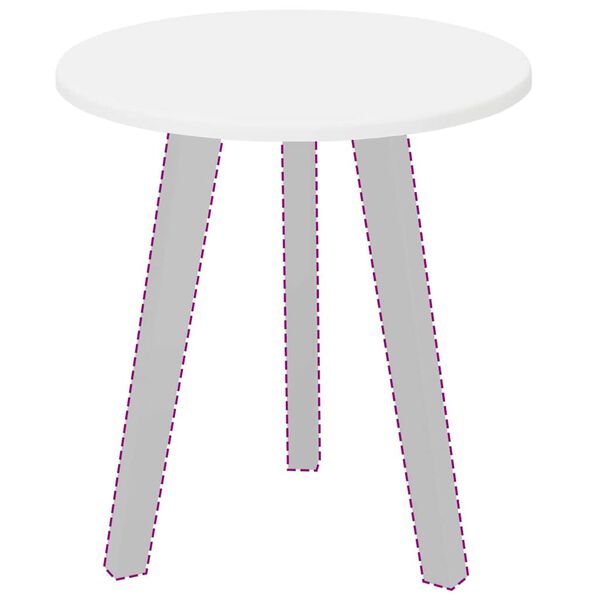 vidaXL P&ouml;yt&auml;levy Valkoinen 40 x 40 x 1,5 cm Tekninen puu