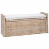 vidaXL S&auml;ilytyspenkki GENDT Luonnollinen 110 x 40 x 50 cm Rottinki