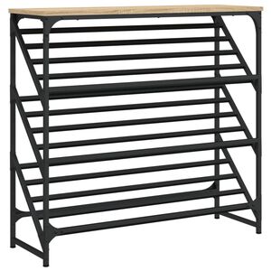 vidaXL Kenk&auml;teline Sonoma-tammi 90x30x85 cm tekninen puu