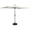 vidaXL Puutarha Parasol LED Valoilla 200 x 300 cm Polyesteri Kerma
