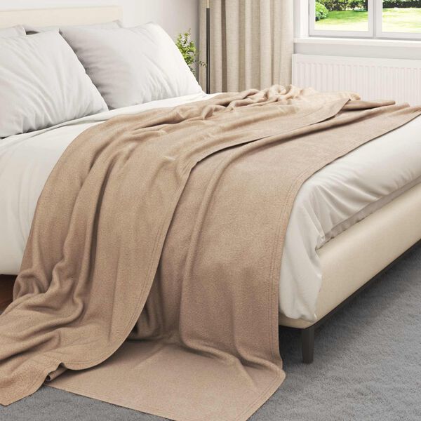 vidaXL Heittop&auml;&auml;llys 6 pcs Camel 240 x 220 cm Fleese