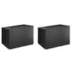 vidaXL Keinun penkinsuojat 2 kpl 12 rengasta 215x150x130/150 cm PE