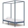 vidaXL Pylv&auml;ss&auml;nky harmaa t&auml;ysi m&auml;nty 100x200 cm