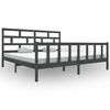 vidaXL S&auml;ngynrunko harmaa t&auml;ysi m&auml;nty 180x200 cm Super King