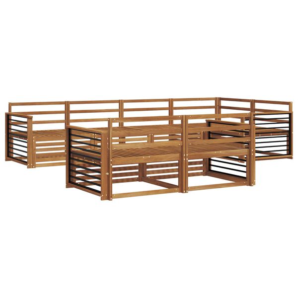 vidaXL Ulkosohvakokoelma 7 pcs Luonnollinen Tihe&auml; akasiapuu
