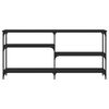 vidaXL Konsolip&ouml;yt&auml; musta 160x29x75 cm tekninen puu