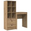 vidaXL P&ouml;yt&auml; Artisan tammi 105,5 x 34 x 127 cm 2 kpl