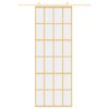 vidaXL Liukuovi kulta 76x205 cm kirkas ESG-lasi ja alumiini