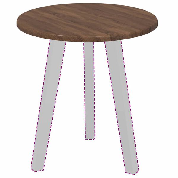 vidaXL P&ouml;yt&auml;levy Ruskea tammi 40 x 40 x 1,5 cm Tekninen puu