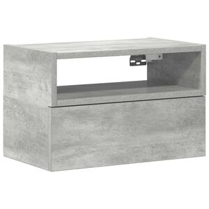 vidaXL Sein&auml;kiinnitett&auml;v&auml; y&ouml;p&ouml;yt&auml; betoninharmaa 45x26x28,5 cm